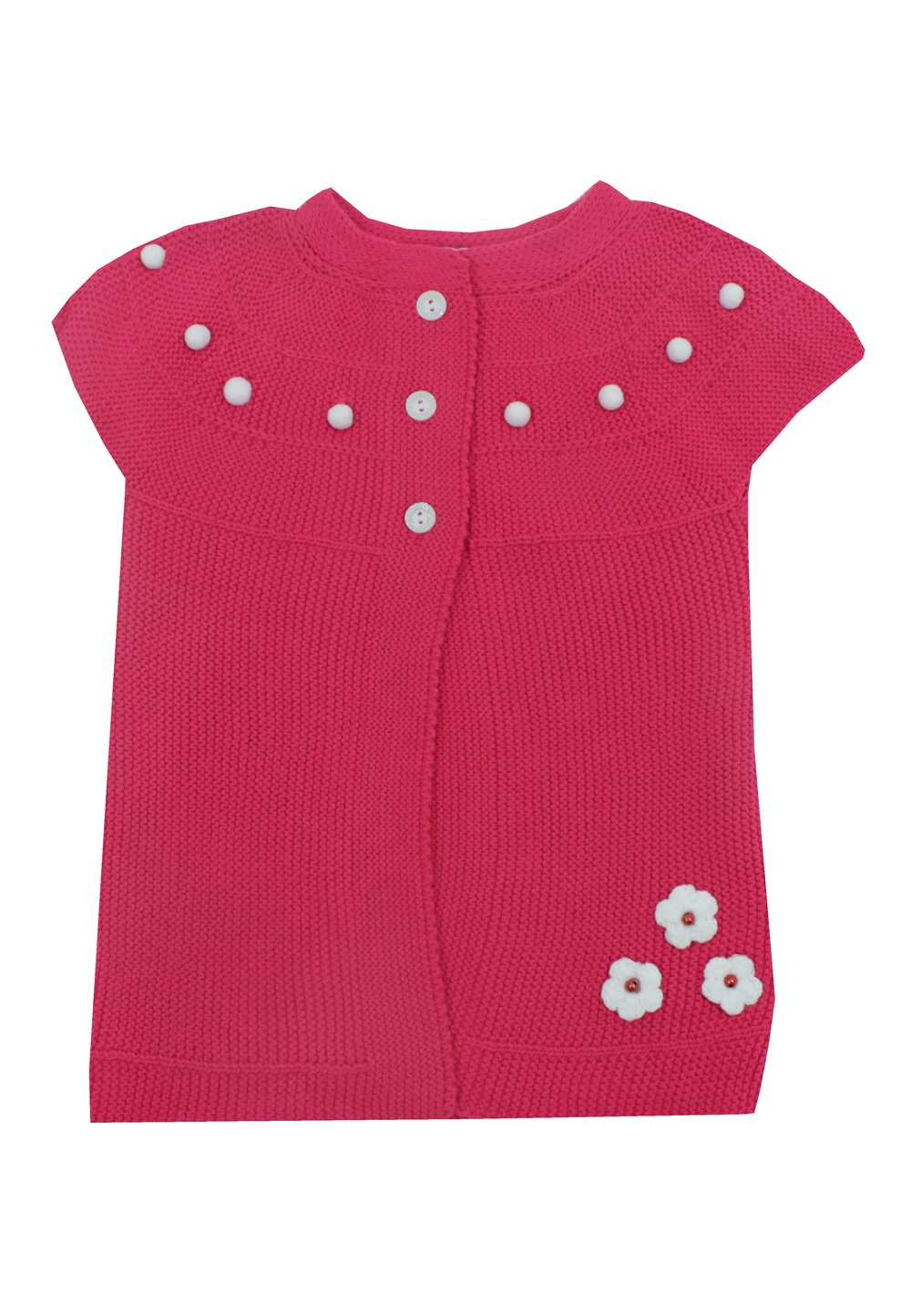 Vesta tricotata, acril, Arabela, roz inchis