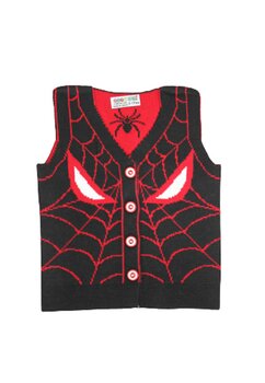 Vesta tricotata, Spider Man, negru cu rosu
