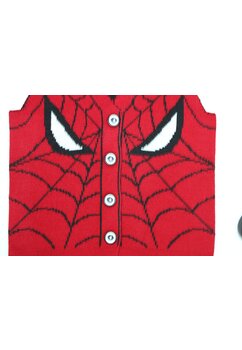 Vesta tricotata, Spider Man, rosu cu negru