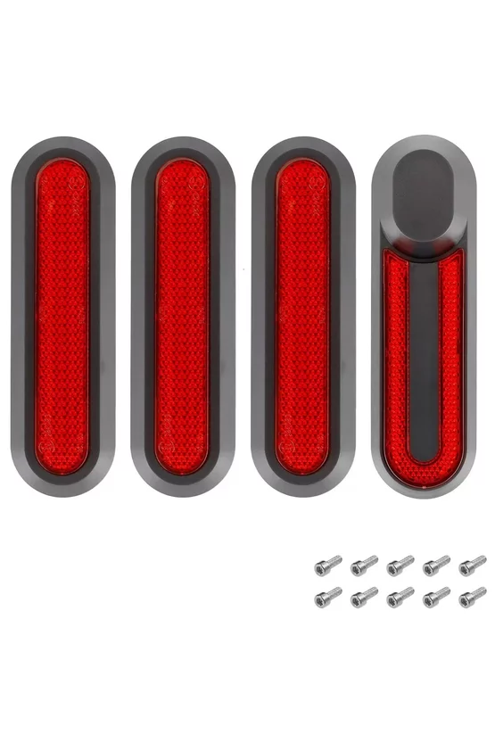 Capace din plastic pentru roțile din față și din spate M365/Pro 2/1S/Mi 3 Roșu (PRO-36B-RED) picture - 1