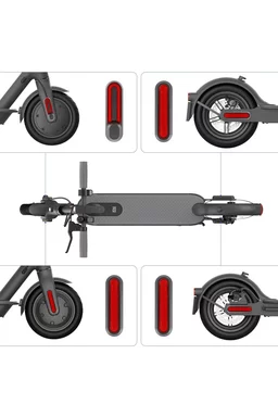 Capace din plastic pentru roțile din față și din spate M365/Pro 2/1S/Mi 3 Roșu (PRO-36B-RED) picture - 4