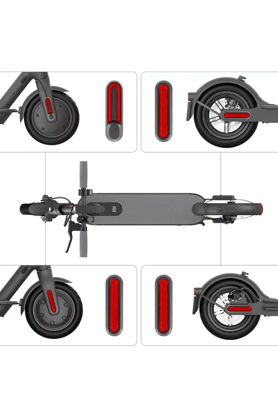 Capace din plastic pentru roțile din față și din spate M365/Pro 2/1S/Mi 3 Roșu (PRO-36B-RED) picture - 4