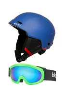 Pachet copii Cască Cairn Astral J Denim + Ochelari Blacksheep Lambkin Green