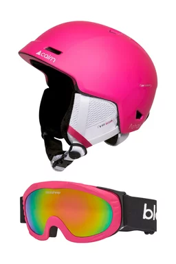 Pachet copii Cască Cairn Astral J Fuchsia + Ochelari Blacksheep Lambkin Pink