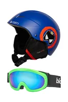 Pachet copii Cască Cairn Flow J King Blue + Ochelari Blacksheep Lambkin Green