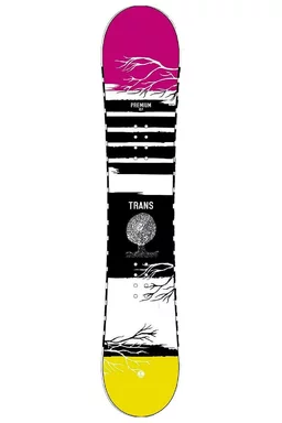Placă Snowboard Trans Premium Pink/Black/White/Yellow