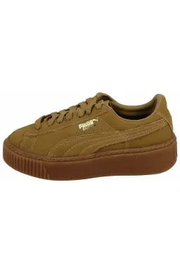 Pantofi Sport Puma Suede Platform Oatmeal Gold picture - 1