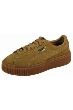 Pantofi Sport Puma Suede Platform Oatmeal Gold picture - 2