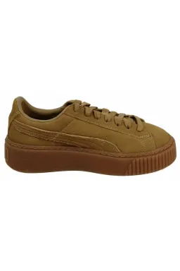 Pantofi Sport Puma Suede Platform Oatmeal Gold picture - 3