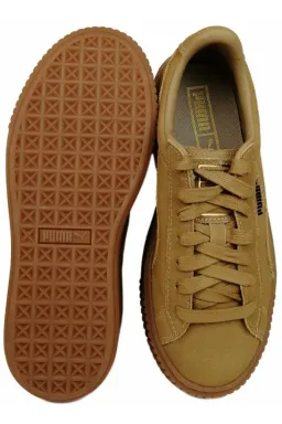 Pantofi Sport Puma Suede Platform Oatmeal Gold picture - 4
