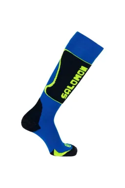 Salomon Ski New Kart Socks Blue/Yellow JR picture - 1