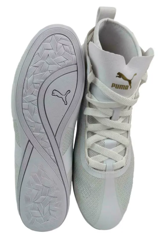 Pantofi Sport Puma Mid Evo White/Gold picture - 4