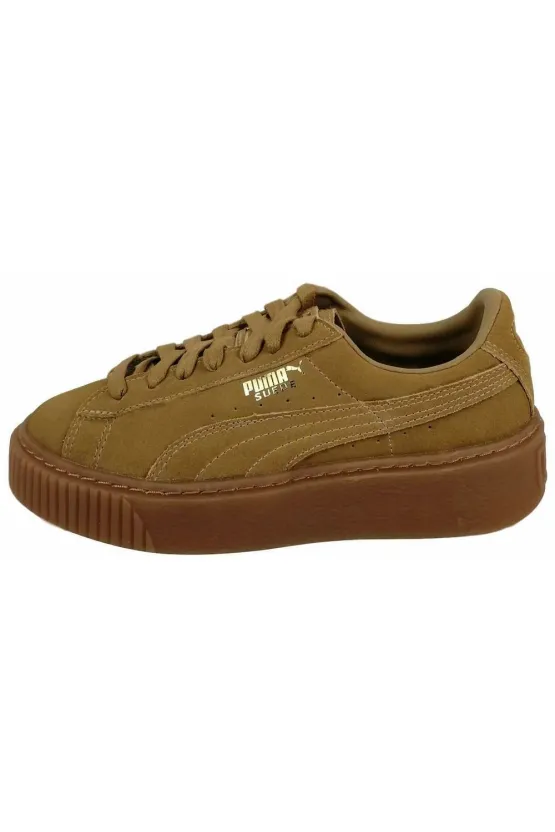 Pantofi Sport Puma Suede Platform Oatmeal Gold picture - 1