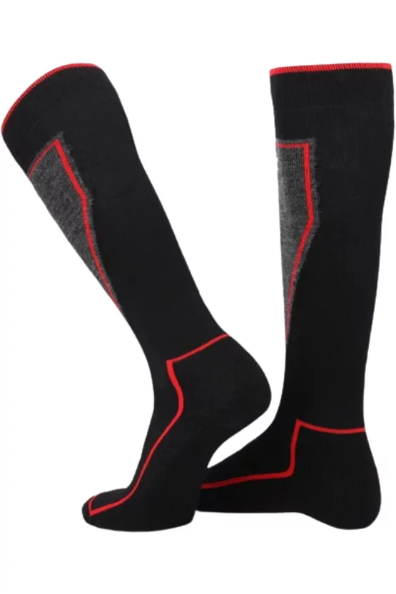 Set 2 x șosete ski Lenz Performance Merino Negru picture - 4