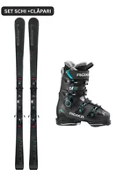 Set Ski Alpin Elan Element 74 Black + Clăpari Roxa RFIT HV 75 W 2025-2026 (Schiuri cu legături + ClăparI)