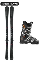 Set Ski Alpin Elan Element 74 Black + Clăpari Roxa RFIT HV S 2025-2026 (Schiuri cu legături + ClăparI)
