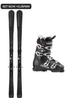 Set Ski Alpin Elan Element 74 Black + Clăpari Roxa RFIT HV S W 2025-2026 (Schiuri cu legături + ClăparI)