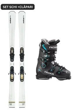 Set Ski Alpin Elan Primetime N2 W White + Clăpari Roxa RFIT HV 75 W 2025-2026 (Schiuri cu legături + ClăparI)