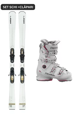 Set Ski Alpin Elan Primetime N2 W White + Clăpari Roxa RFIT HV 85 W 2025-2026 (Schiuri cu legături + ClăparI)