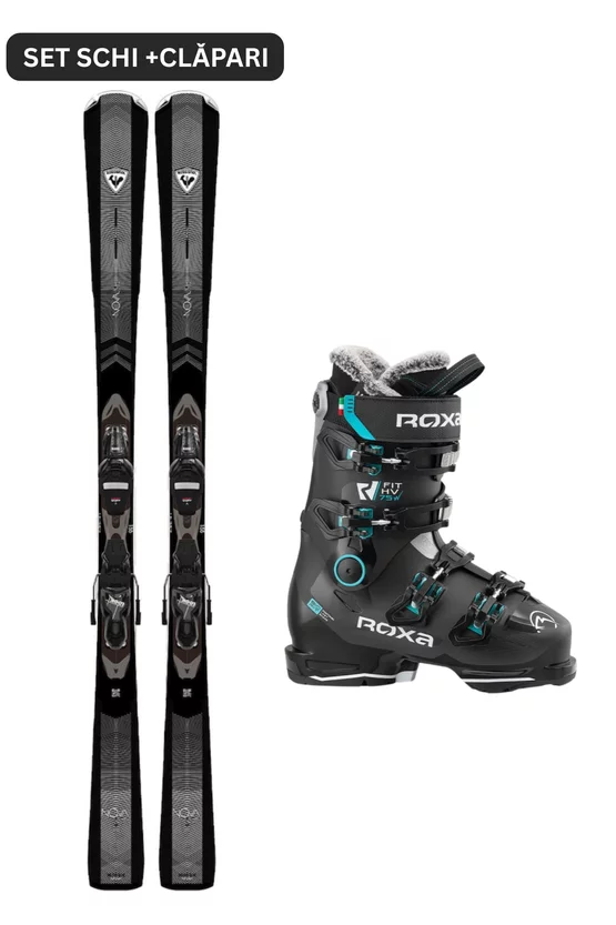 Set Ski Alpin Rossignol Nova 2 Carbon + Clăpari Roxa RFIT W 75 (Schiuri cu legături + Clăpari) picture - 1
