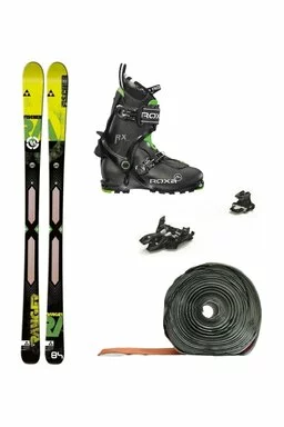 Set Ski de Tură Fischer Ranger Core Air Tech Marker Alpinist 9 Roxa RX Scout (Schiuri + Piei + Legături + Clăpari)