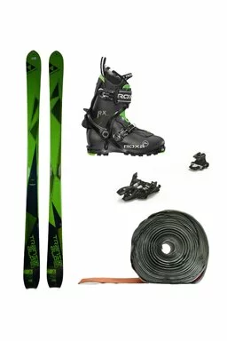 Set Ski de Tură Fischer Trans Alp 80 Marker Alpinist 9 Roxa RX Scout (Schiuri + legături + piei + clăpari)