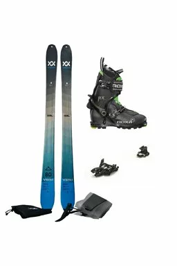 Set Ski de Tură Volkl Rise Marker Alpinist 9 Roxa RX Scout (Schiuri + piei + legături + clăpari)
