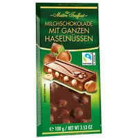 Ciocolata cu lapte cu alune intregi Maitre Truffout  100g