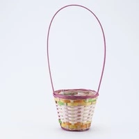 Cos multicolor flori Roz 110*100*360mm