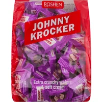 Johnny Krocker, napolitane cu crema de lapte 350g 