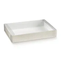 Cutie fursecuri cu capac transparent