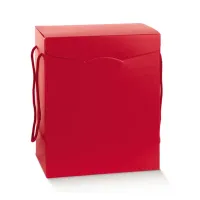 Segreto c/cordini fibra rosso 280*200*350mm