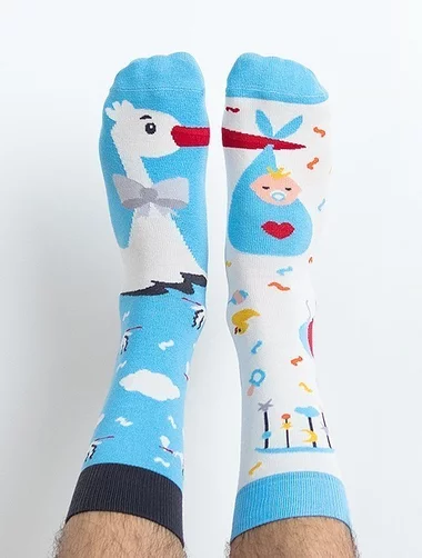 Nanushki Tony Stork It's a Boy farbige Socken