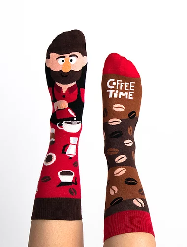 Socken mit Barista und Kaffee Nanushki Paulo Coffeelho