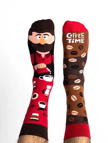 Socken mit Barista und Kaffee Nanushki Paulo Coffeelho