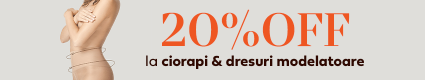 20 - 22 IUNIE | 20% OFF la Ciorapi & Dresuri model