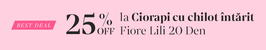 22 - 24 MARTIE | Best Deal 25% OFF la Ciorapi cu c