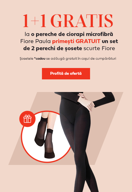 1+1 GRATIS ciorapi microfibra Fiore Paula + Șosete