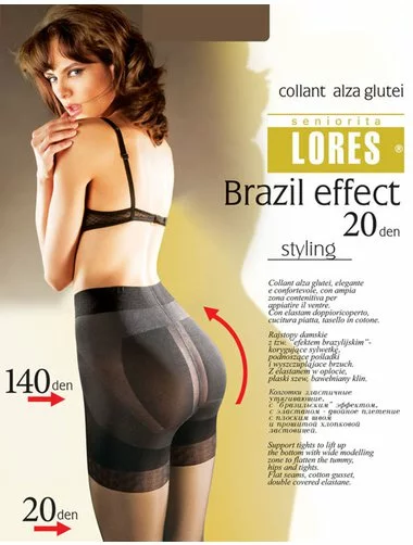 Ciorapi modelatori cu efect de push up Lores Brazil Effect 20 den