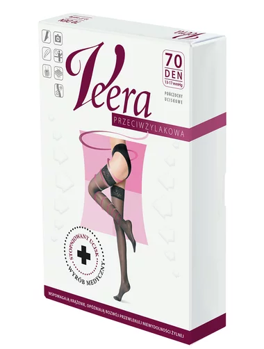 Ciorapi compresivi medicinali cu banda adeziva (13-17 mmHg) Veera 70 den