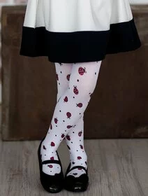 Ciorapi fete cu model buburuze Knittex Ladybird 40 den