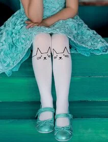 Ciorapi fete cu model pisica Knittex Fifi 40 den