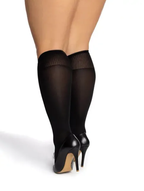 Sosete lungi marimi mari (circumferinta 35-48 cm) Laura Baldini Glam 50 den