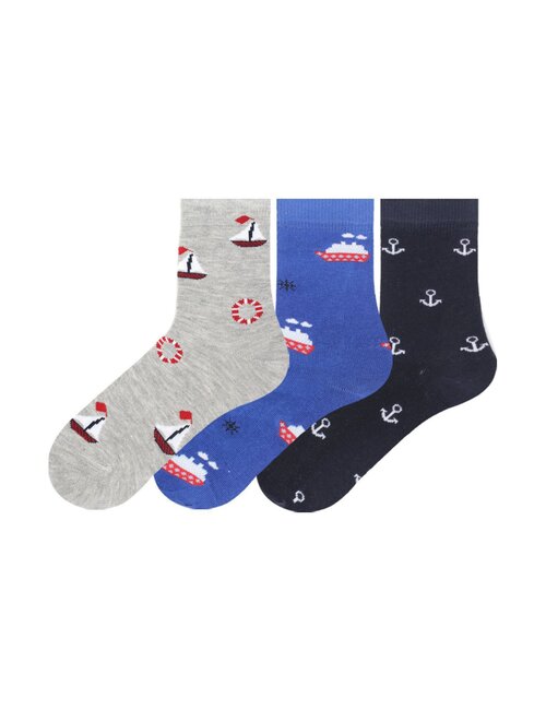 Set 3 perechi sosete bumbac colorate bross 15538