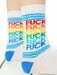 Sosete amuzante cu text colorat Socks Concept SC-1561