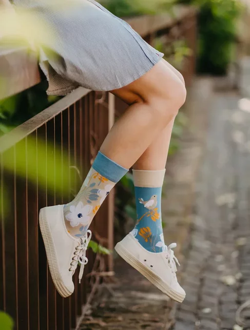 Sosete bambus cu flori Dedoles Awakening of Nature