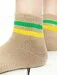 Sosete bej cu dungi colorate Socks Concept SC-1541-2
