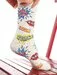 Sosete colorate cu bule si text Socks Concept BRG534