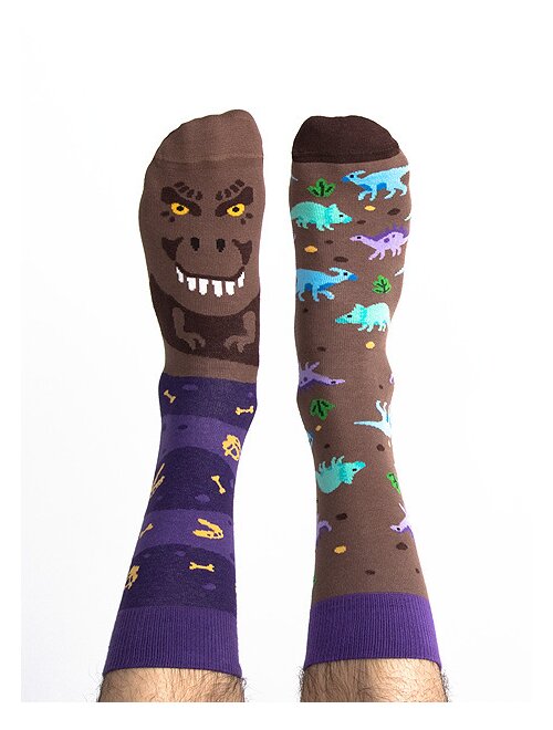 Sosete colorate cu dinozaur nanushki t-sox