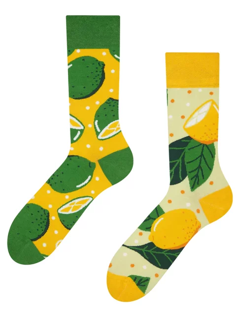 Sosete colorate cu lamai Dedoles Lime & Lemon